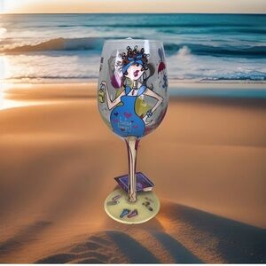 Bottoms Up Worth The Wait Pregnant Mama Wine Glass 15 oz. New in Box Baby Shower